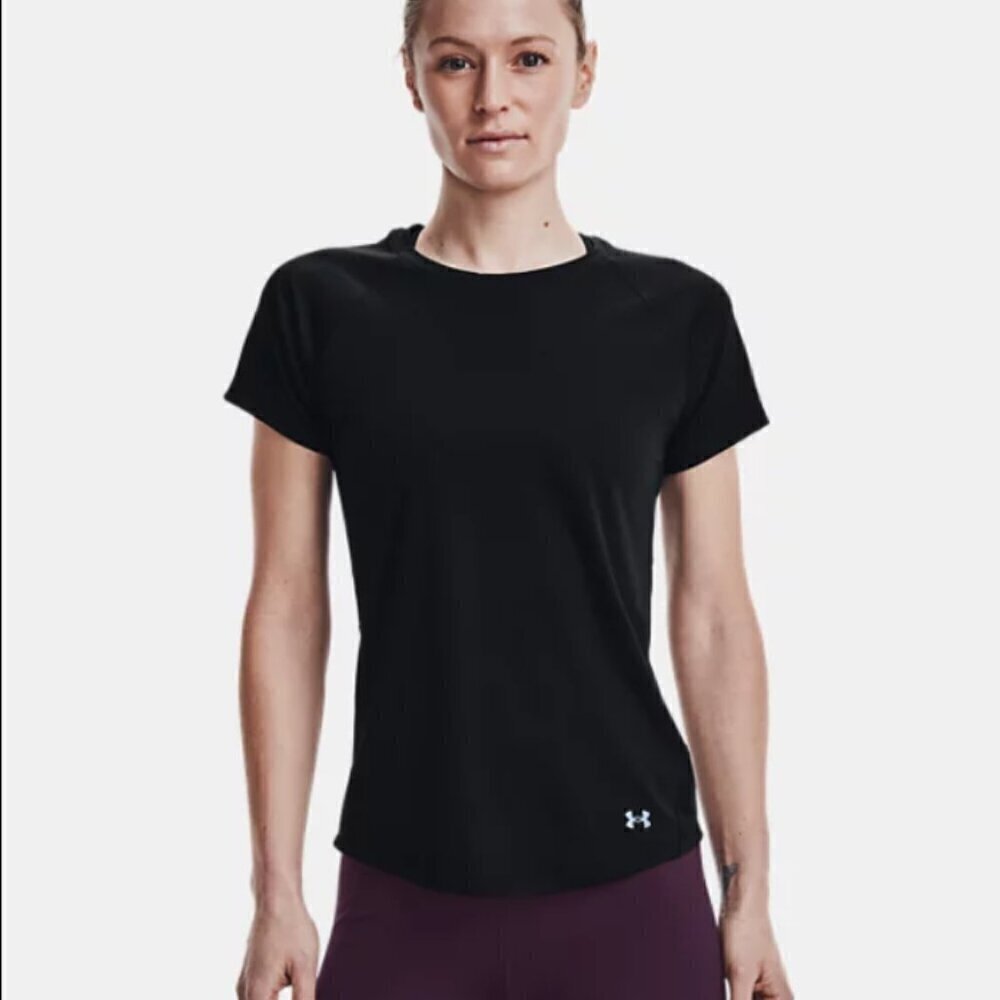 Under Armour Women's Medium UA CoolSwitch Run Short Sleeve Black 1363262